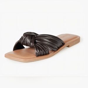 The Drop Women's Ida Bow Flat Sandal Slippers #872, 873